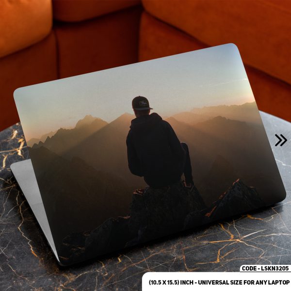 DDecorator Boy on Top of the Hill Matte Finished Removable Waterproof Laptop Sticker & Laptop Skin (Including FREE Accessories) - LSKN3205 - DDecorator
