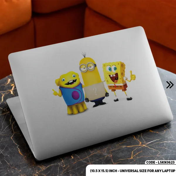 DDecorator MINIONS Matte Finished Removable Waterproof Laptop Sticker & Laptop Skin (Including FREE Accessories) - LSKN3623 - DDecorator