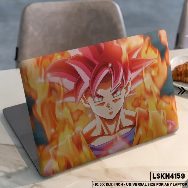 DDecorator Dragon Ball Z Z Warriors Goku Matte Finished Removable Waterproof Laptop Sticker & Laptop Skin (Including FREE Accessories) - LSKN4159 - DDecorator