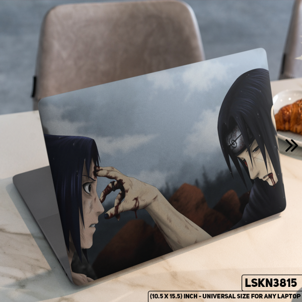 DDecorator NARUTO Anime Character Illustration Matte Finished Removable Waterproof Laptop Sticker & Laptop Skin (Including FREE Accessories) - LSKN3815 - DDecorator