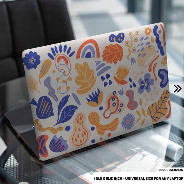 DDecorator Seamless Geomatric Pattern Matte Finished Removable Waterproof Laptop Sticker & Laptop Skin (Including FREE Accessories) - LSKN2426 - DDecorator