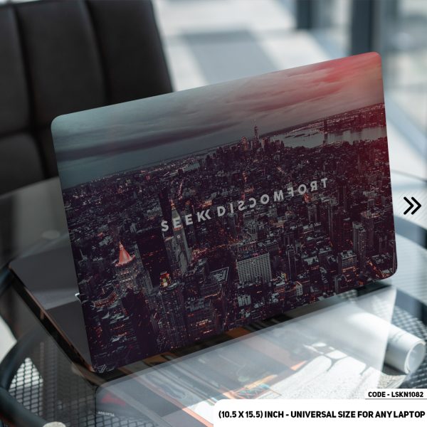 DDecorator Seek Discomfort Yes Theory Matte Finished Removable Waterproof Laptop Sticker & Laptop Skin (Including FREE Accessories) - LSKN1082 - DDecorator