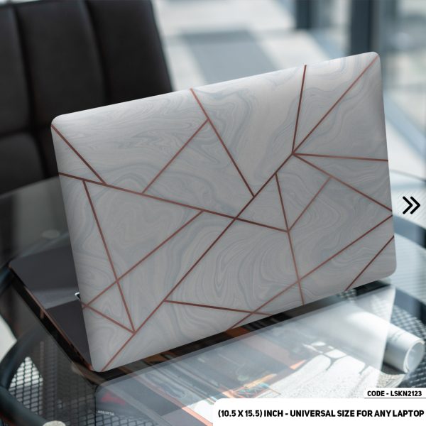 DDecorator Seamless Geomatric Pattern Matte Finished Removable Waterproof Laptop Sticker & Laptop Skin (Including FREE Accessories) - LSKN2123 - DDecorator