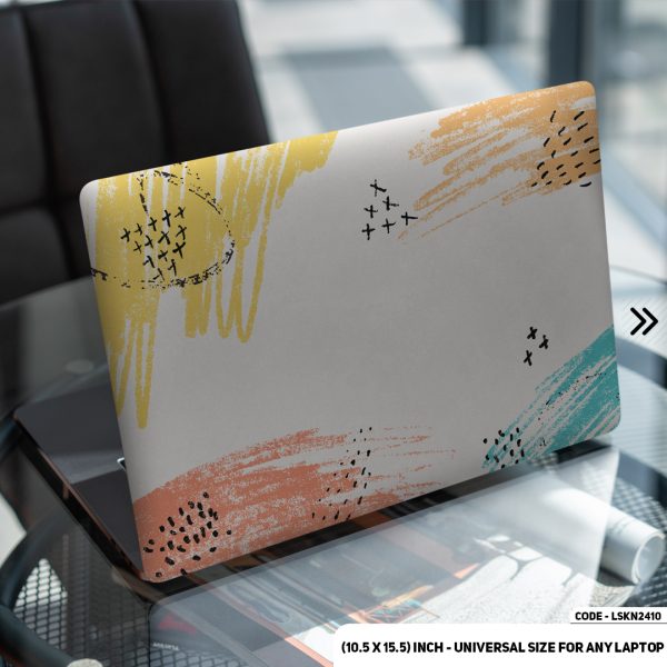 DDecorator Seamless Geomatric Pattern Matte Finished Removable Waterproof Laptop Sticker & Laptop Skin (Including FREE Accessories) - LSKN2410 - DDecorator