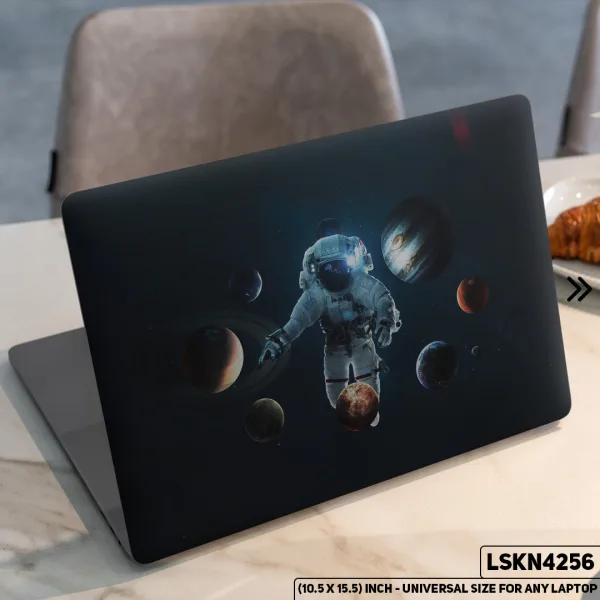 DDecorator Astronaut Solar Planet Galaxy Outer Space Matte Finished Removable Waterproof Laptop Sticker & Laptop Skin (Including FREE Accessories) - LSKN4256 - DDecorator