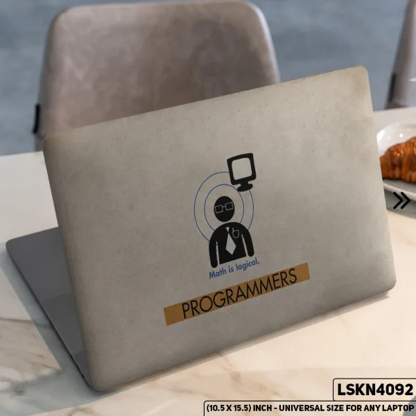 DDecorator Programming Coding Matte Finished Removable Waterproof Laptop Sticker & Laptop Skin (Including FREE Accessories) - LSKN4092 - DDecorator