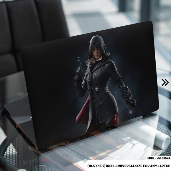 DDecorator Digital Character Female Matte Finished Removable Waterproof Laptop Sticker & Laptop Skin (Including FREE Accessories) - LSKN2673 - DDecorator