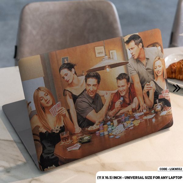DDecorator Everyone in FRIENDS Playing Matte Finished Removable Waterproof Laptop Sticker & Laptop Skin (Including FREE Accessories) - LSKN552 - DDecorator