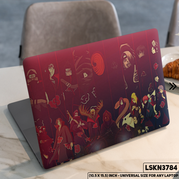 DDecorator NARUTO Anime Character Illustration Matte Finished Removable Waterproof Laptop Sticker & Laptop Skin (Including FREE Accessories) - LSKN3784 - DDecorator