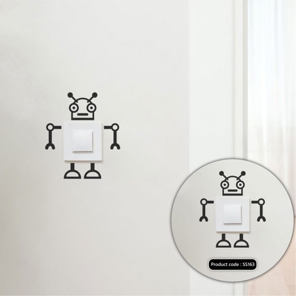 DDecorator Automated Robot Wall Stickers & Decals Home Decor Wall Decor Removable Vinyl Wall Sticker - SS163 - DDecorator