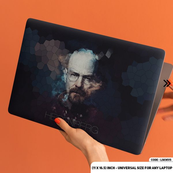 DDecorator Colourfull Breaking Bad Geomatric Shape Matte Finished Removable Waterproof Laptop Sticker & Laptop Skin (Including FREE Accessories) - LSKN515 - DDecorator