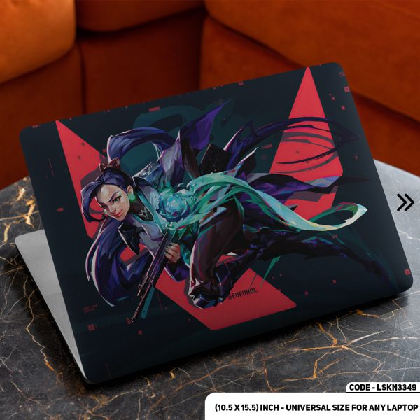 DDecorator Valorant Digital Character Matte Finished Removable Waterproof Laptop Sticker & Laptop Skin (Including FREE Accessories) - LSKN3349 - DDecorator