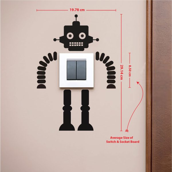 DDecorator Industrial Robot Wall Stickers & Decals Home Decor Wall Decor Removable Vinyl Wall Sticker - SS162 - DDecorator