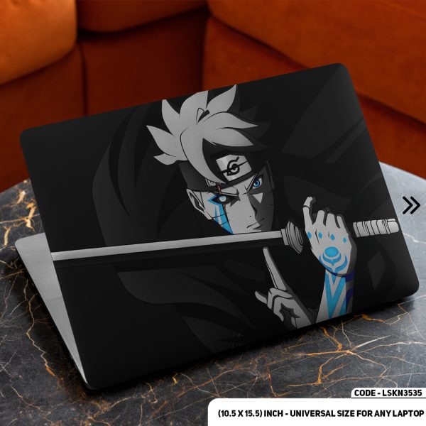 DDecorator Anime Character Illustration Matte Finished Removable Waterproof Laptop Sticker & Laptop Skin (Including FREE Accessories) - LSKN3535 - DDecorator