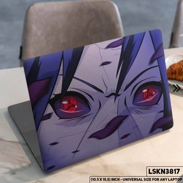 DDecorator NARUTO Anime Character Illustration Matte Finished Removable Waterproof Laptop Sticker & Laptop Skin (Including FREE Accessories) - LSKN3817 - DDecorator