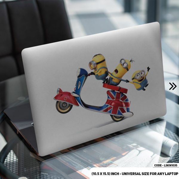 DDecorator Minions Matte Finished Removable Waterproof Laptop Sticker & Laptop Skin (Including FREE Accessories) - LSKN1035 - DDecorator