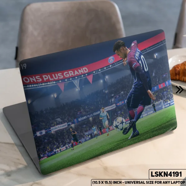 DDecorator FIFA Football Playing Matte Finished Removable Waterproof Laptop Sticker & Laptop Skin (Including FREE Accessories) - LSKN4191 - DDecorator