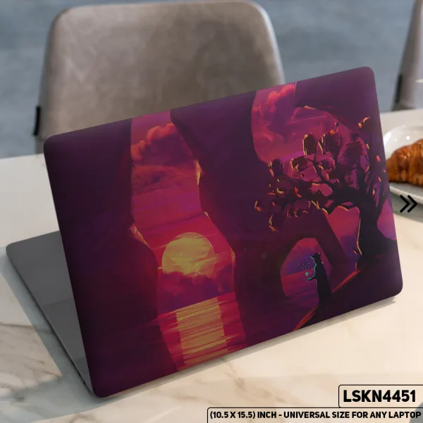 DDecorator Fantacy Art Digital Illustration Matte Finished Removable Waterproof Laptop Sticker & Laptop Skin (Including FREE Accessories) - LSKN4451 - DDecorator