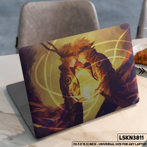 DDecorator NARUTO Anime Character Illustration Matte Finished Removable Waterproof Laptop Sticker & Laptop Skin (Including FREE Accessories) - LSKN3811 - DDecorator