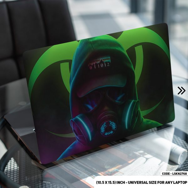 DDecorator Digital Character Neon Matte Finished Removable Waterproof Laptop Sticker & Laptop Skin (Including FREE Accessories) - LSKN2768 - DDecorator