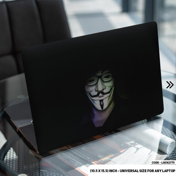 DDecorator Anonymous Boy Matte Finished Removable Waterproof Laptop Sticker & Laptop Skin (Including FREE Accessories) - LSKN2775 - DDecorator