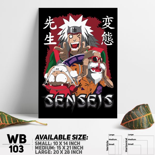 DDecorator Naruto Uzumak Manga Naruto Anime Wall Canvas Wall Poster Wall Board - 3 Size Available - WB103 - DDecorator
