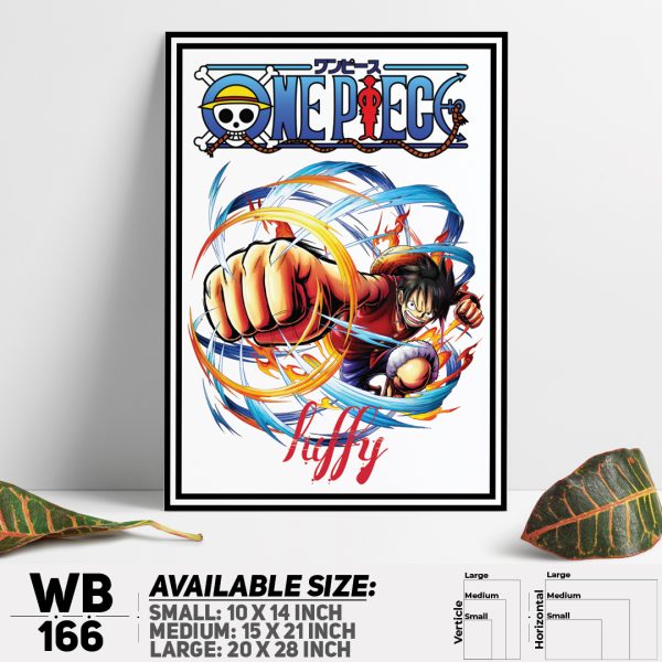 DDecorator One Piece Anime Manga series Wall Canvas Wall Poster Wall Board - 3 Size Available - WB166 - DDecorator