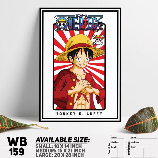 DDecorator One Piece Anime Manga series Wall Canvas Wall Poster Wall Board - 3 Size Available - WB159 - DDecorator