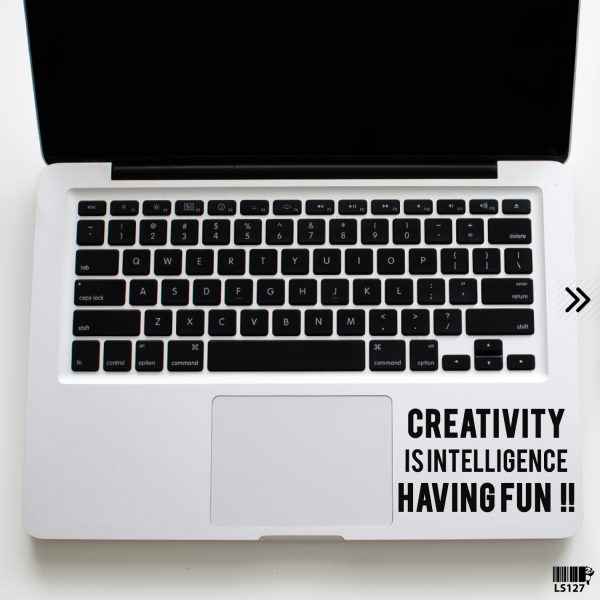 DDecorator Creativity & Intelligence Laptop Sticker Vinyl Decal Removable Laptop Stickers For Any Kind of Laptop - LS127 - DDecorator