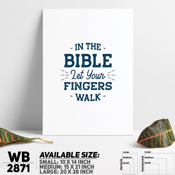 DDecorator In The Bible - Religious Wall Canvas Wall Poster Wall Board - 3 Size Available - WB2871 - DDecorator