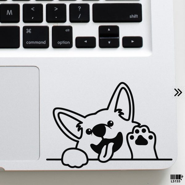 DDecorator Baby Husky Waving Laptop Sticker Vinyl Decal Removable Laptop Stickers For Any Kind of Laptop - LS155 - DDecorator