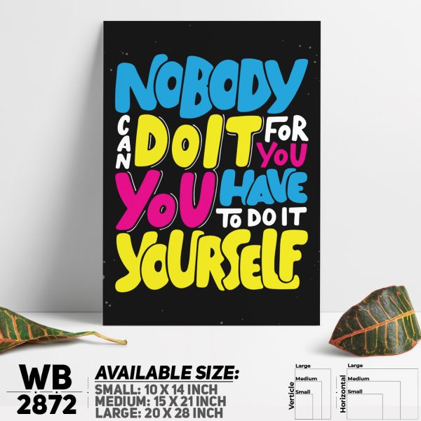 DDecorator Do It Yourself - Motivational Wall Canvas Wall Poster Wall Board - 3 Size Available - WB2872 - DDecorator