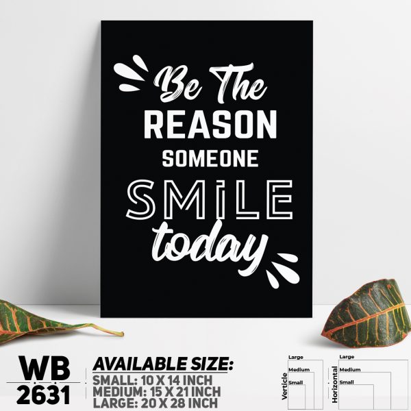 DDecorator Smile Today - Motivational Wall Canvas Wall Poster Wall Board - 3 Size Available - WB2631 - DDecorator
