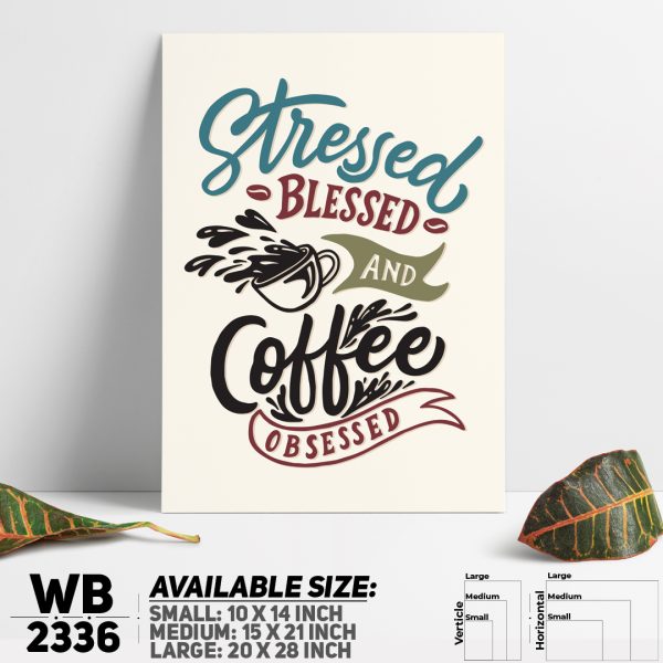 DDecorator Drink Coffee Now - Motivational Wall Canvas Wall Poster Wall Board - 3 Size Available - WB2336 - DDecorator