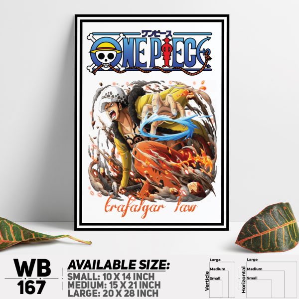 DDecorator One Piece Anime Manga series Wall Canvas Wall Poster Wall Board - 3 Size Available - WB167 - DDecorator