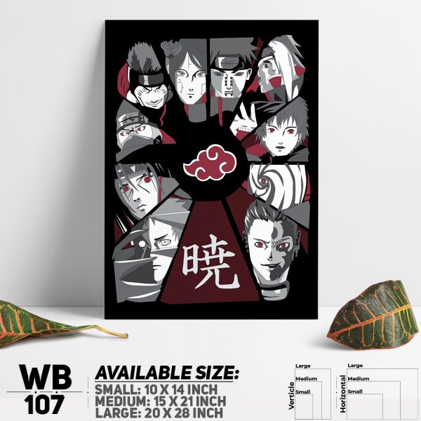 DDecorator Naruto Uzumak Manga Naruto Anime Wall Canvas Wall Poster Wall Board - 3 Size Available - WB107 - DDecorator