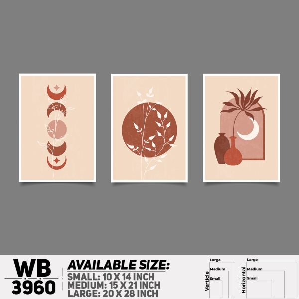 DDecorator Landscape Horizon Art (Set of 3) Wall Canvas Wall Poster Wall Board - 3 Size Available - WB3960 - DDecorator