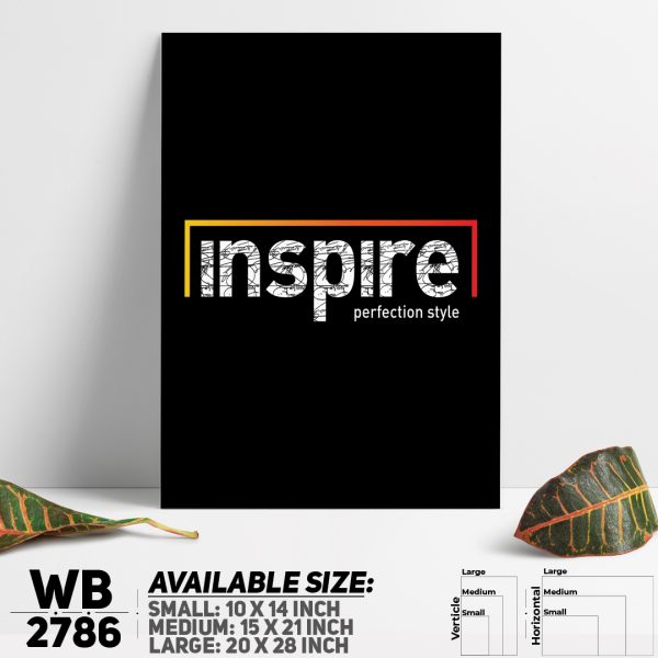 DDecorator Inspire Yourself - Motivational Wall Canvas Wall Poster Wall Board - 3 Size Available - WB2786 - DDecorator