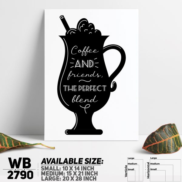 DDecorator Coffee Perfect Blend - Motivational Wall Canvas Wall Poster Wall Board - 3 Size Available - WB2790 - DDecorator