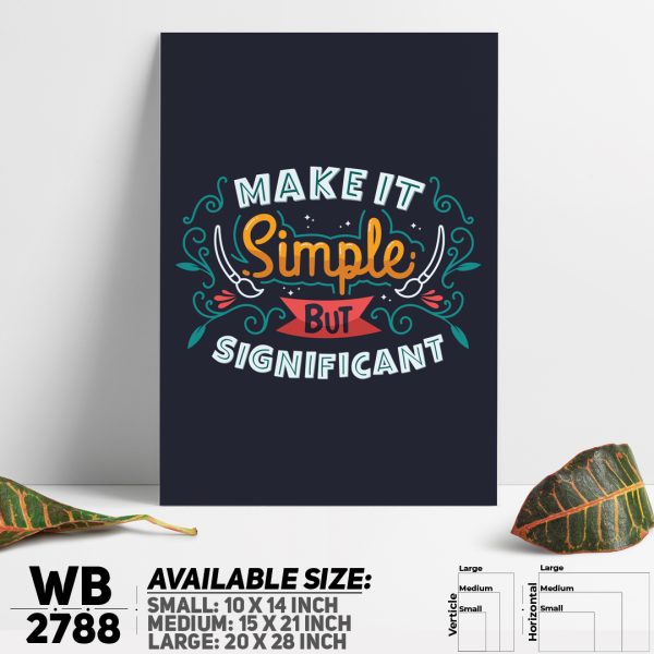 DDecorator Make It Significant - Motivational Wall Canvas Wall Poster Wall Board - 3 Size Available - WB2788 - DDecorator