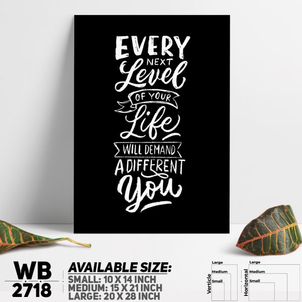 DDecorator Be Different You - Motivational Wall Canvas Wall Poster Wall Board - 3 Size Available - WB2718 - DDecorator