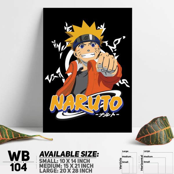 DDecorator Naruto Uzumak Manga Naruto Anime Wall Canvas Wall Poster Wall Board - 3 Size Available - WB104 - DDecorator