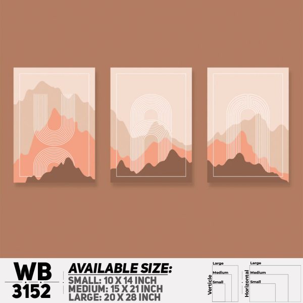 DDecorator Modern Abstract ArtWork (Set of 3) Wall Canvas Wall Poster Wall Board - 3 Size Available - WB3152 - DDecorator