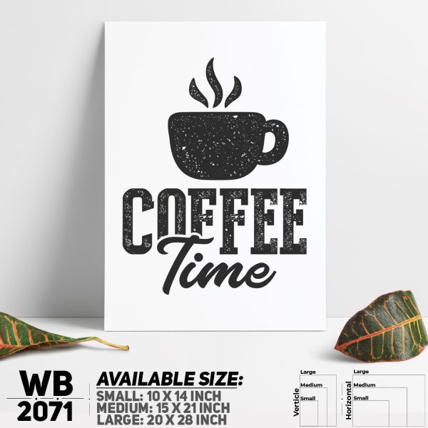 DDecorator Coffee - Motivational Wall Canvas Wall Poster Wall Board - 3 Size Available - WB2071 - DDecorator