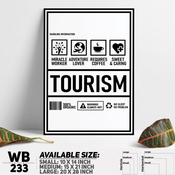 DDecorator Funny Tourist Parody Wall Canvas Wall Poster Wall Board - 3 Size Available - WB233 - DDecorator