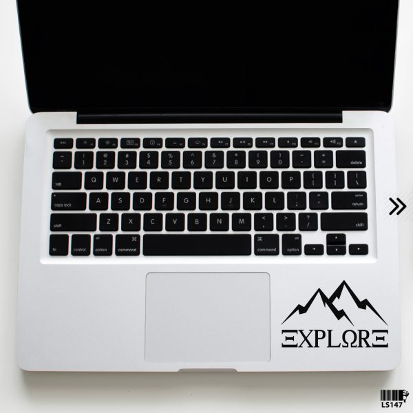DDecorator Explore in Stylish Font Laptop Sticker Vinyl Decal Removable Laptop Stickers For Any Kind of Laptop - LS147 - DDecorator
