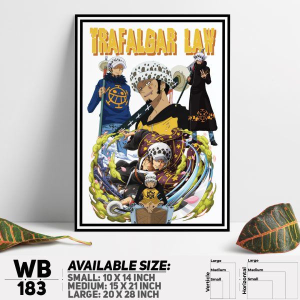 DDecorator One Piece Anime Manga series Wall Canvas Wall Poster Wall Board - 3 Size Available - WB183 - DDecorator