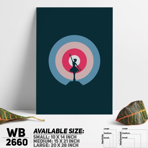 DDecorator Creative Dancing Digital Illustration Wall Canvas Wall Poster Wall Board - 3 Size Available - WB2660 - DDecorator