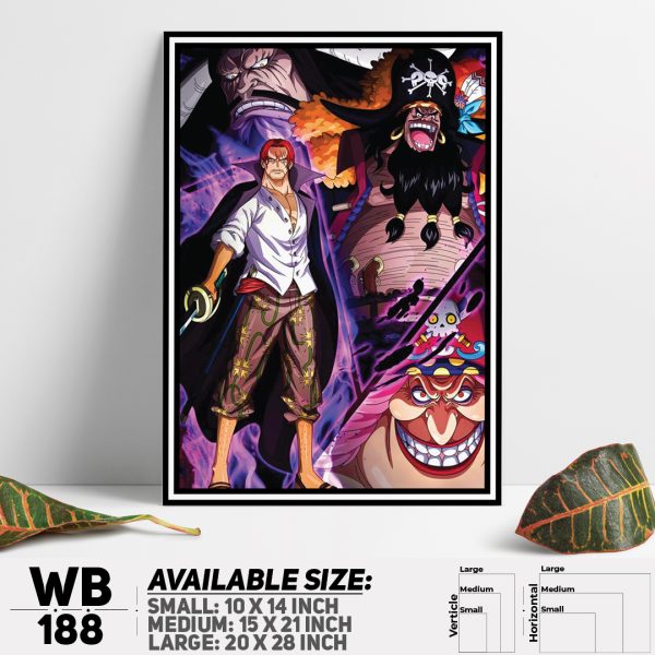 DDecorator One Piece Anime Manga series Wall Canvas Wall Poster Wall Board - 3 Size Available - WB188 - DDecorator