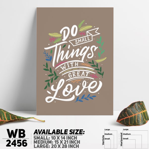 DDecorator Do The Things You Love - Motivational Wall Canvas Wall Poster Wall Board - 3 Size Available - WB2456 - DDecorator
